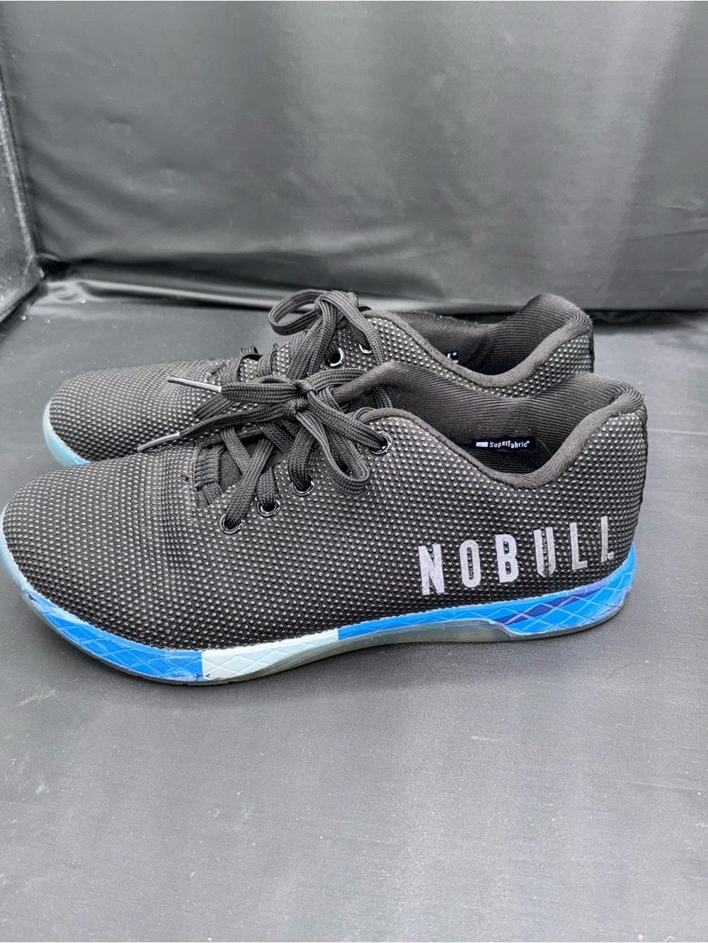 NOBULL Trainer Black Blue CrossFit Gym Training Shoes Athleisure Women’s 9.5 - Picture 4 of 8